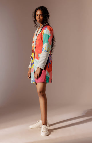 Island Color Block Blazer Dress by Advait available on Indiaspopup.com