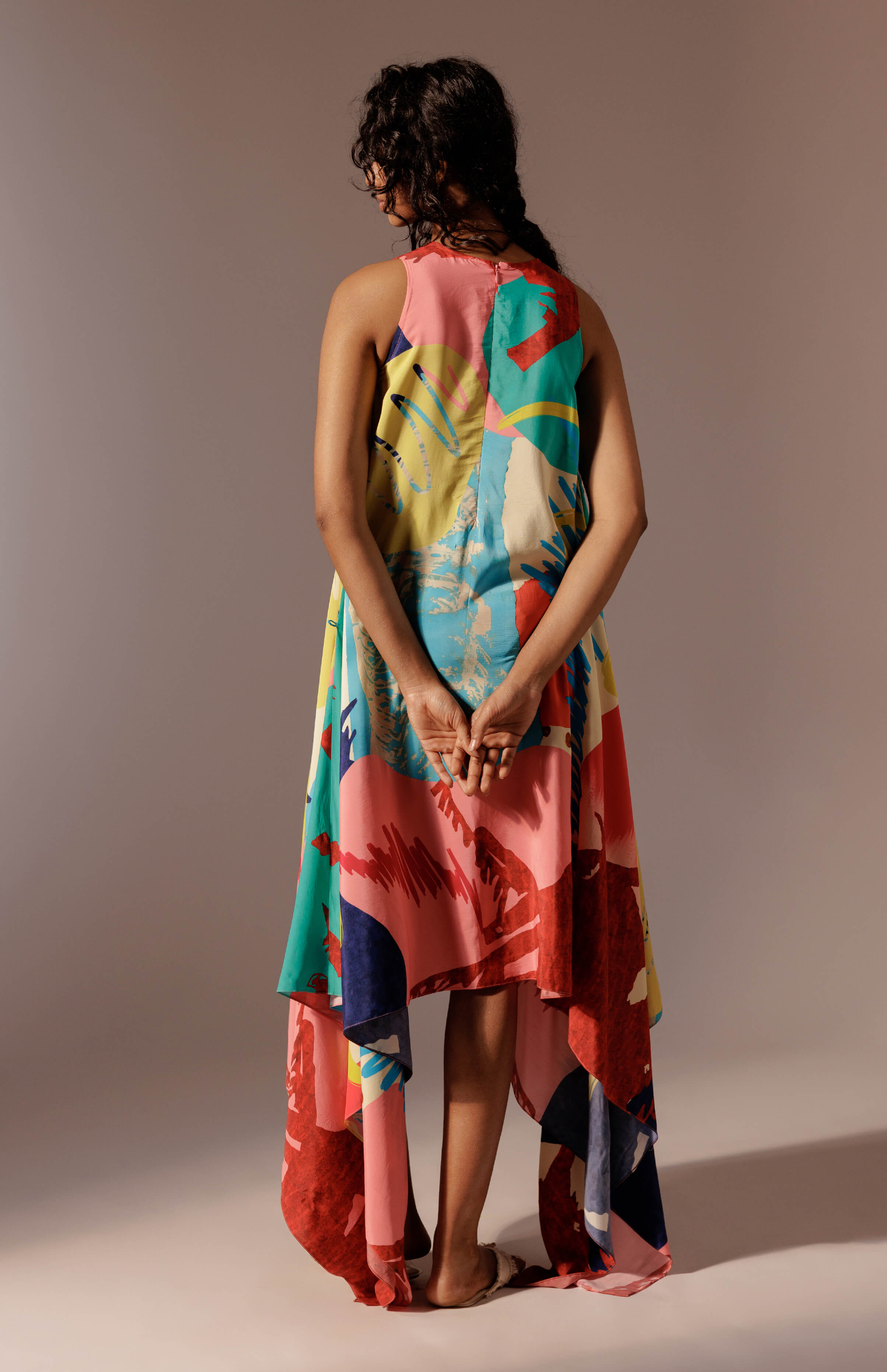 asymmetrical indian dress High Low Aqua Dress: Elegant Indian Gown by Raas USA