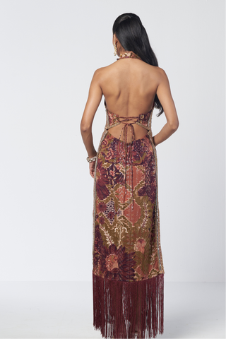 Shararat mocha tunic dress