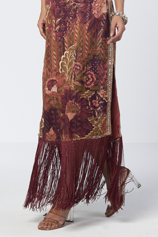 Shararat mocha tunic dress