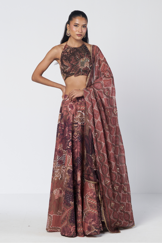 Patakha mocha lehenga set