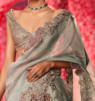 Gabrielle Sage Lehenga Set by Dolly J, available on Indiaspopup.com