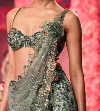 Michele Sage Lehenga Sari Set by Dolly J, available on Indiaspopup.com