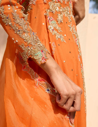 Dolly J Marigold Muse Kalidaar Suit available on indiaspopup