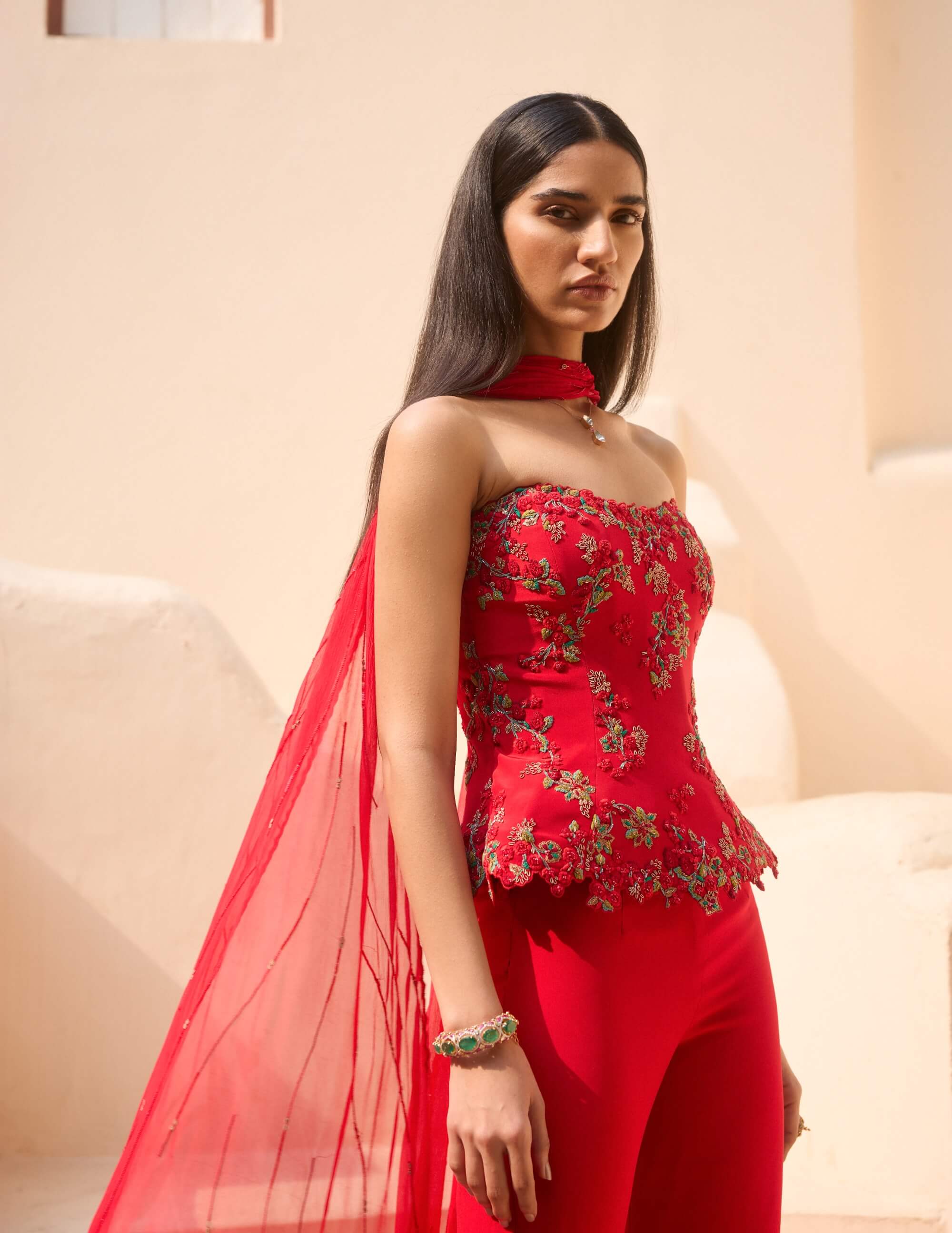 Dolly J Scarlet Ember Corset & Palazzo Set | Indiaspopup S Dolly J Scarlet Ember Corset & Palazzo Set | Indiaspopup S