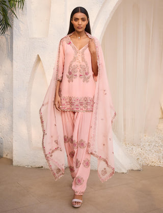 Dolly J Primrose Pink Kurta Salwar Set available on indiaspopup