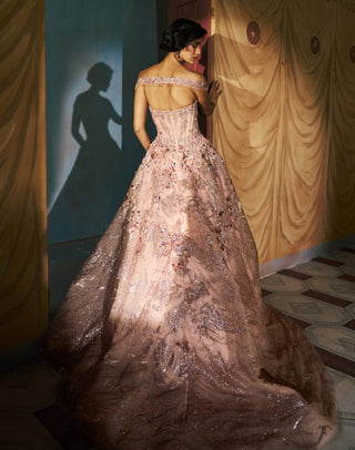 Petal pink roseinne ball gown