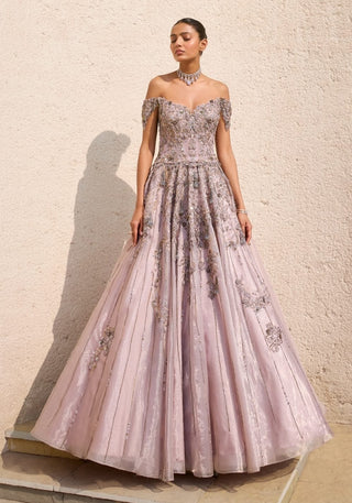 Belle mauve nuit gown