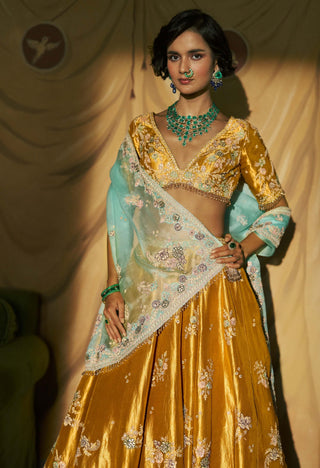 Golden timeless gold lehenga set