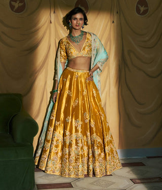 Golden timeless gold lehenga set
