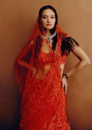 Citrine dawn bridal lehenga set