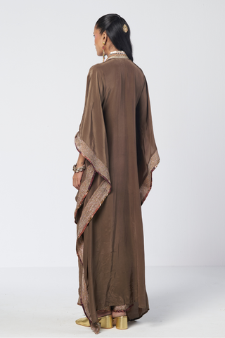 Azra olive kaftan set