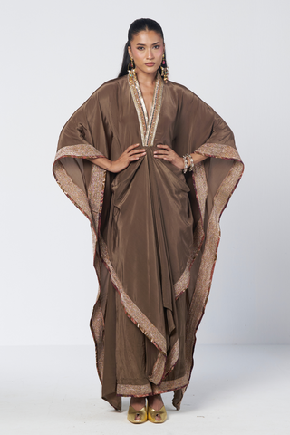 Azra olive kaftan set