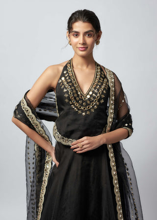 Aashreen black lehenga set