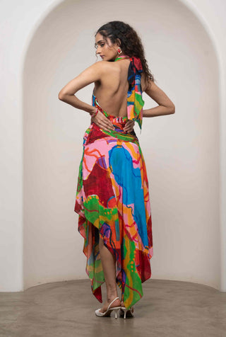 Sorel pleated maxi dress