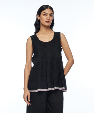 Davurica black pintuck camisole