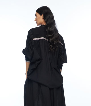 Floribunda black oversized shirt