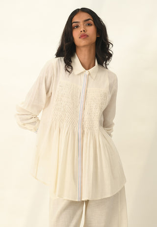 Rugosa smocking top
