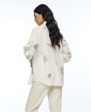 Glabrifolia ivory cross stitch shirt