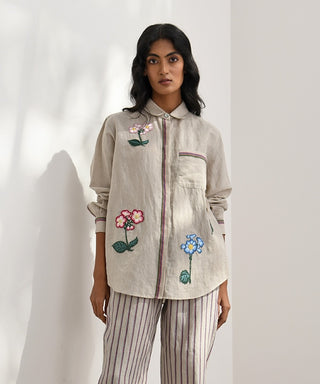 Cosenza Embroidered Shirt by Payal Pratap available on Indiaspopup.com