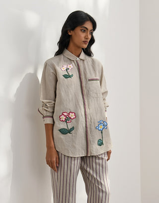 Cosenza Embroidered Shirt by Payal Pratap available on Indiaspopup.com