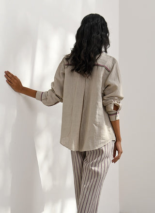 Cosenza Embroidered Shirt by Payal Pratap available on Indiaspopup.com