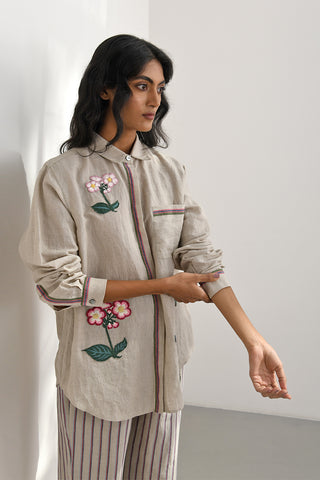 Cosenza Embroidered Shirt by Payal Pratap available on Indiaspopup.com