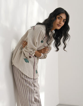 Cosenza Embroidered Shirt by Payal Pratap available on Indiaspopup.com