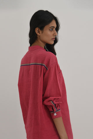 Gela Crimson Red Shirt by Payal Pratap available on Indiaspopup.com