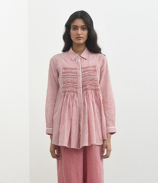 Makrinitsa Pink Smocked Top by Payal Pratap available on Indiaspopup.com