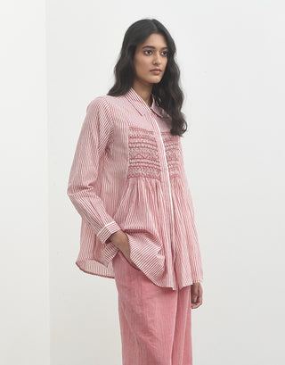 Makrinitsa Pink Smocked Top by Payal Pratap available on Indiaspopup.com