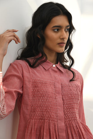 Olympos Pink Smocked Top by Payal Pratap available on Indiaspopup.com