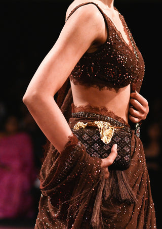 Mocha noor sari set