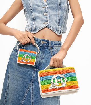 Multicolor midi disco bag