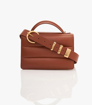 Tan brown midi disco bag