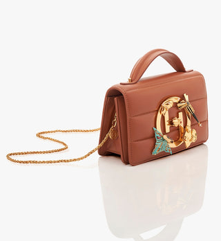 Tan brown midi disco bag