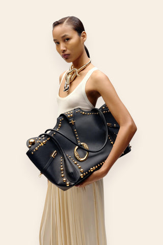 Black rebel tote bag