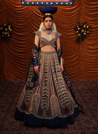 Masakkali multicolor lehenga set