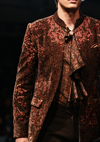 Marlow mocha and green jacket set