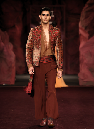 Laurel ember green jacket set