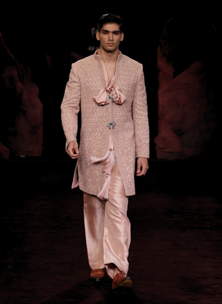 Vajra blush jacket set