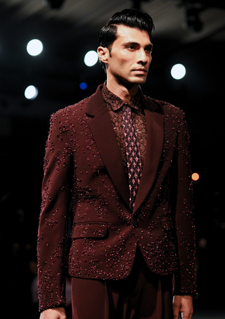 Merlot mahagony jacket set