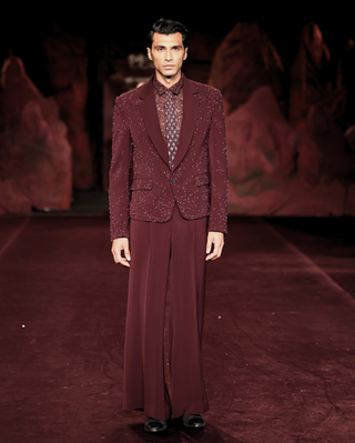 Merlot mahagony jacket set