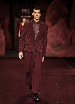 Merlot mahagony jacket set