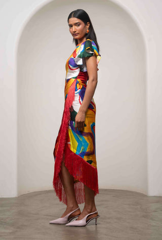 Ruel crossover dress