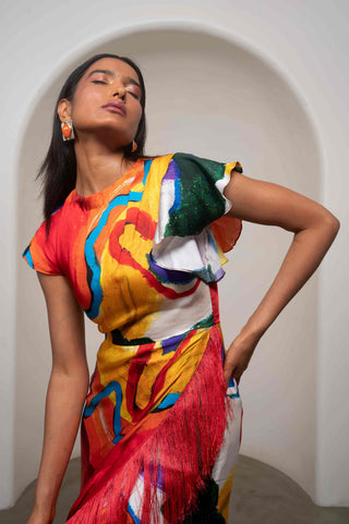 Ruel crossover dress
