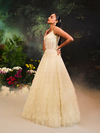 Florence ivory tulle gown