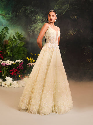 Florence ivory tulle gown