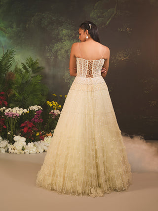 Florence ivory tulle gown