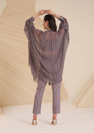 Divya Aggarwal-Riley Purple Oversized Kaftan Set-INDIASPOPUP.COM